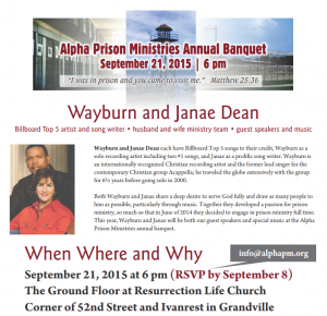 Wayburn & Janae at Alpha Prison Ministries